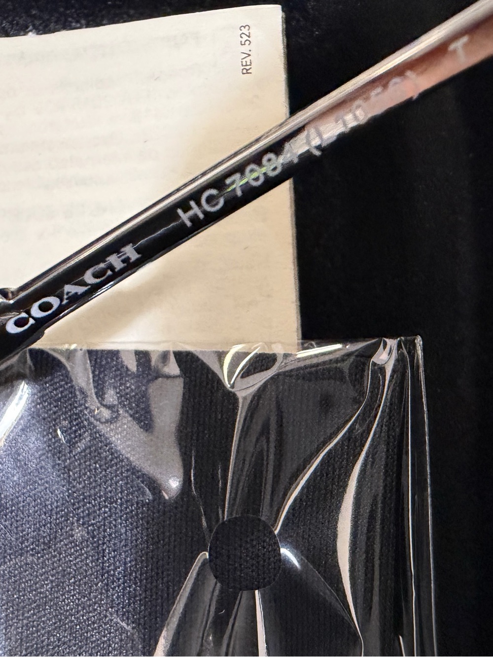 Coach Silver Frame Dark Gray Lens Aviator Sunglasses - Picture 10 of 10